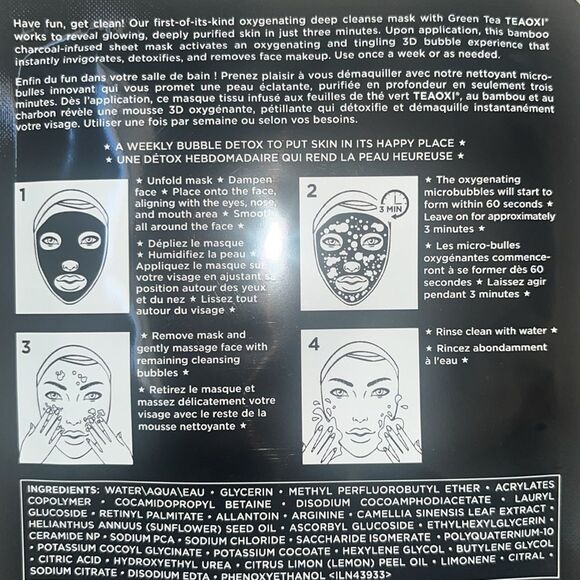 Glamglow Bubblesheet Oxygenating Deep Cleanse Mask - 1 Pc Mask - Picture 3 of 3